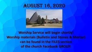 August 16 Hays FPC Worship Service