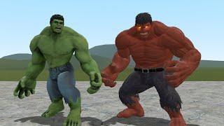 HULK VS RULK!! Garrys Mod Sandbox