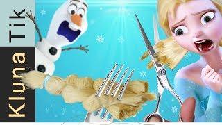 FROZEN ELSA HAIRCUT!!!  Kluna Tik | ASMR eating sounds no talk. Frozen elsa walt disney animation