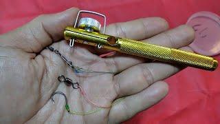 Fish hook knot tying tool