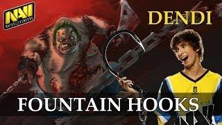Na`Vi.Dendi Pudge fountain hooks vs Tongfu @ TI3 DotA 2 gameplay