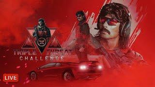 LIVE - DR DISRESPECT - TRIPLE THREAT CHALLENGE - WZ, PUBG, FORTNITE