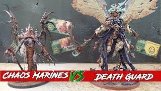 Chaos Space Marines v Death Guard-***New Nexus Card*** 10th edition Warhammer 40k Battle Report