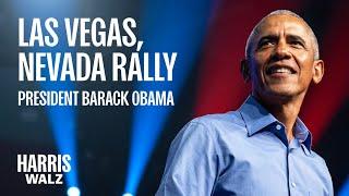 President Barack Obama Speech at Nevada Rally for Harris-Walz