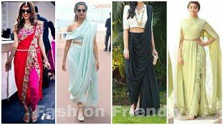 Modern style of saree draping 2019 / modern saree styles  - Fashion Friendly