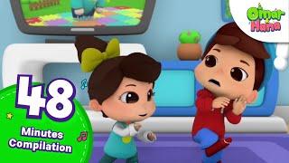 48 Minutes Compilation | Islamic Series & Songs For Kids | Omar & Hana English