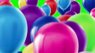 [4K] Birthday Balloon Green Screen - Overlays