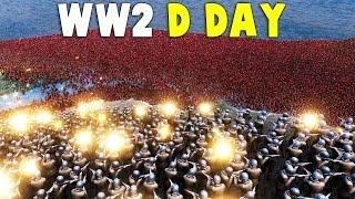 UEBS WW2 D-Day MASSIVE Invasion!  (Ultimate Epic Battle Simulator WW2 Gameplay)