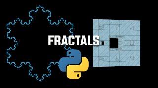 Fractals with python (Koch Snowflake and Menger Sponge)