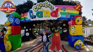 Alton Towers CBeebies Land April 2023 Vlog (ON RIDE FOOTAGE)