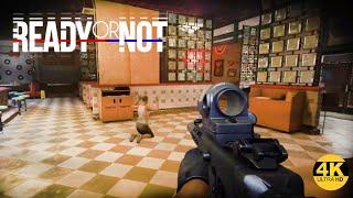 READY OR NOT SOLO SWAT OFFICER VS DRUG DEALERS THANK YOU COME AGAIN 4U GAS STATION 4K UHD GAMEPLAY