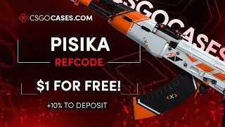 OPENED MY WIEWERS CASE AND MADE BEST PROFIT! csgocases promo code  giveaway!