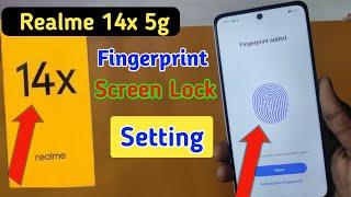 Realme 14x 5g fingerprint screen lock | fingerprint lock setting in Realme 14x 5g | pattern lock