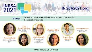 INGSA2021 - Next Generation Researcher groups - Science advice experiences - PANEL 2.3