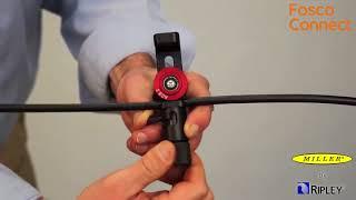 How to slit open armored fiber optic cables with Miller's ACS 2 armored cable slitter?
