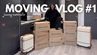 MOVING VLOG 1: Moving out of my FIRST APARTMENT, leaving MANCHESTER, RELOCATING again?