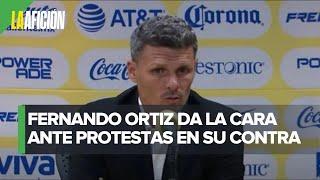 Fernando Ortiz tras derrota del América: 'La afición puede manifestarse; el entrenador soy yo'