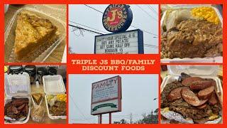 2 Full Meals For Only 30$/5th Ward/ Houston Texas Hidden Gems/TRIPLE JS BBQ/FAMILY DISCOUNT FOODS