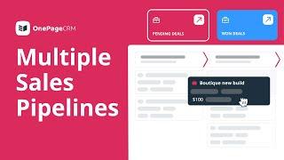 Track multiple sales pipelines in your CRM | Deal & Pipeline Management