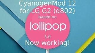 UPDATE: CyanogenMod 12 UNOFFICIAL is now usable on LG G2!