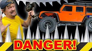 World's most DANGEROUS mini RC Crawler Track with Traxxas TRX-4M