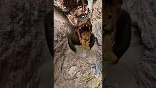 AI Animals: The lion saved its cub
