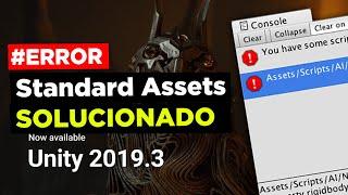  SOLUCIÓN ERROR Standard Assets en Unity 2019.3.x  Descarga e instalación GUITexture GUIText