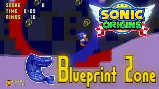 Sonic Origins Unused Content - (3&K) Blueprint Zone