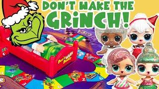 DON'T WAKE THE GRINCH! Game with LOL Dolls Save Christmas!