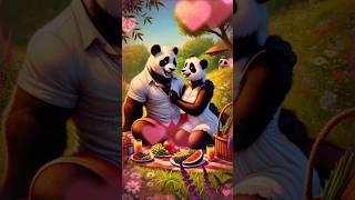 This Panda Love Story Will Melt Your Heart! ️ #couplegoals #koreancouplestatus #shorts #ytshorts