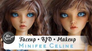 [BJD] Роспись куклы минифи Селин мейкап / фейсап [БЖД] BJD minifee Celine урок от WillStore