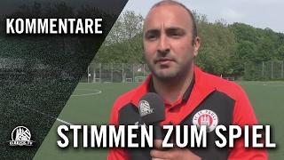 Die Stimmen zum Spiel (FC St. Pauli  - TuS Komet Arsten, U15 C-Junioren, Regionalliga Nord)