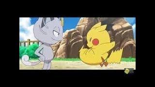 Pokemon Ash Pikachu VS Alolan Meowth