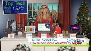 Tech Lifestyle Expert Carley Knobloch with 1MORE SonoFlow in this holiday shopping season!