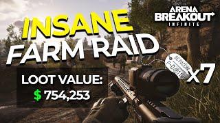 INSANE 750K+ FARM RAID (crazy ending) -  Arena Breakout Infinite