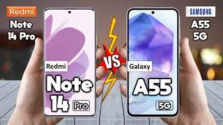 Redmi Note 14 Pro Vs Samsung Galaxy A55 - Full Comparison  Which is BEST?