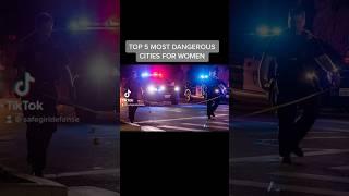 Top 5 Most Dangerous Cities For Women #safetytips #women
