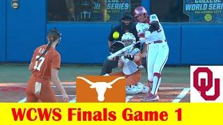 #2 Oklahoma vs #1 Texas Softball Highlights, 2024 NCAA World Series Finals Game 1