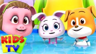 Swimming Song | Balloon Song | Nursery Rhymes & Baby Cartoon | Loco Nuts | Kids Tv