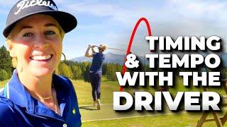 Working on TEMPO and STRIKE with THE DRIVER - at the driving range with Iona !