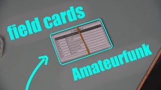 field/reference cards für den Amateurfunk | Felix Lenz