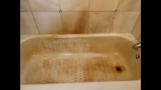 Clean with Me | Removing Rust Stains from a Bathtub and Marble | Best Cleaning Hack Ever