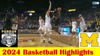 Purdue Fort Wayne vs #24 Michigan Basketball Game Highlights 12 22 2024