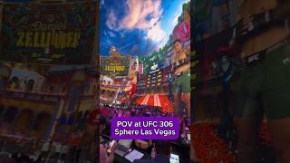 UFC 306 at Sphere, POV from our seats