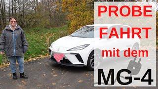 Ich mache eine Probefahrt mit dem MG 4 Comfort 2022 | Elektroauto im Test