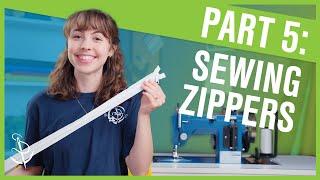 Learning to Sew | Part 5: How to Sew a Zipper — 2 Ways!