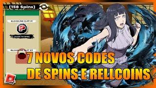 7 NOVOS CODES de RELLCOINS e SPINS no SHINDO LIFE