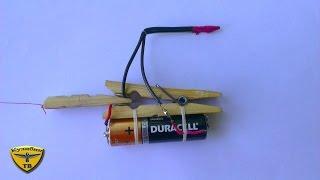 Как сделать простую сигнализацию из ПРИЩЕПКИ / How to make a simple alarm from clothespins