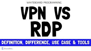 Difference Between VPN and RDP | VPN vs RDP Explained