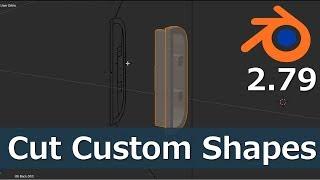 Best Way to Make Custom Shape Holes | Blender Knife Project Tutorial